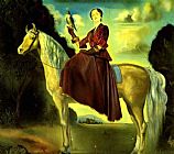 Equestrian Fantasy - Portrait of Lady Dunn by Salvador Dali